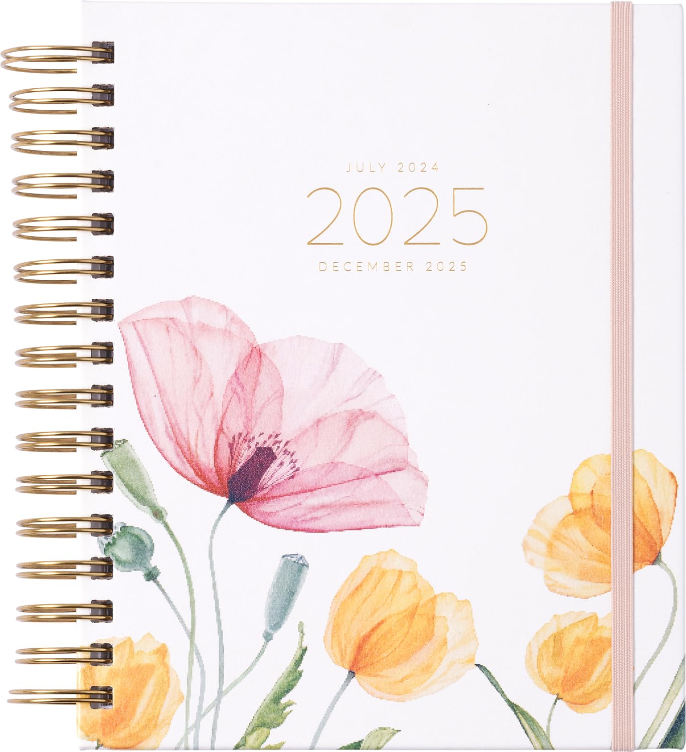 Eccolo 20242025 Spiral Fun Planner Transparent Floral