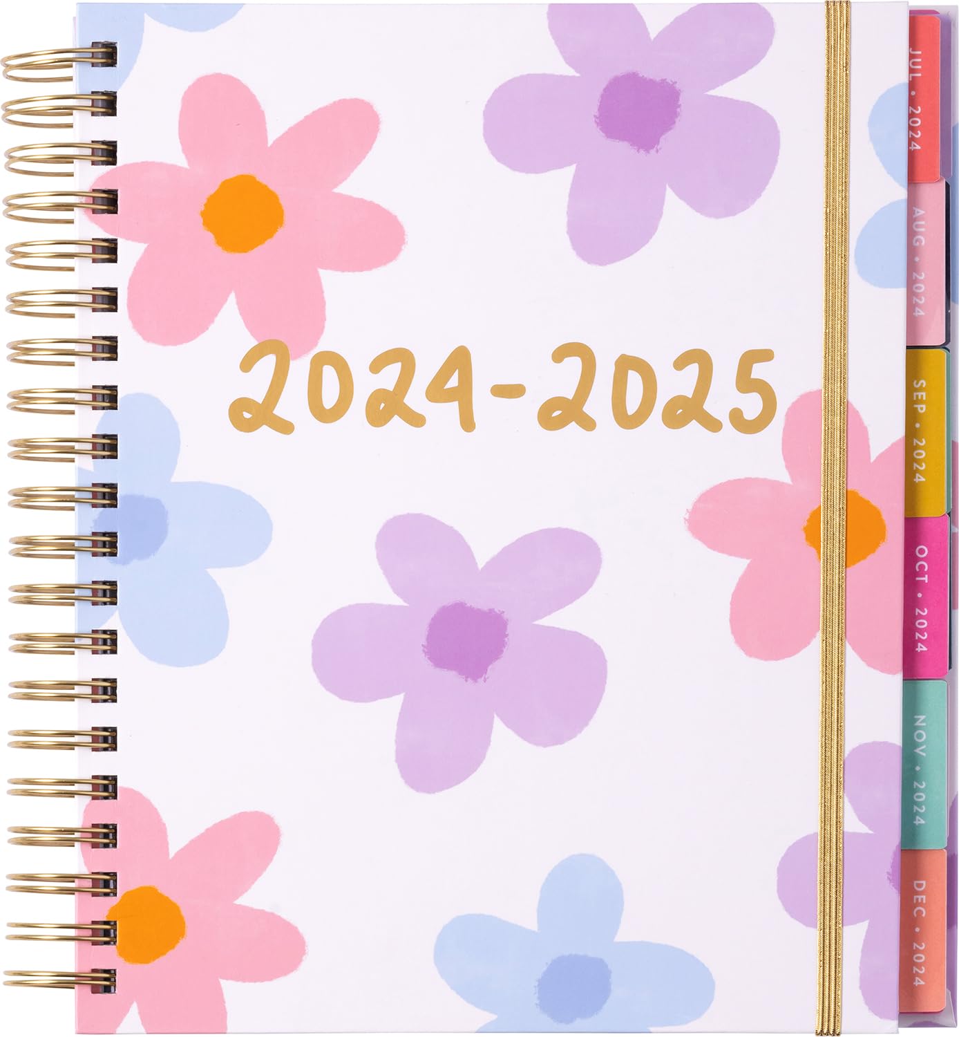 Eccolo 2024-2025 Groovy Floral Large Spiral Planner