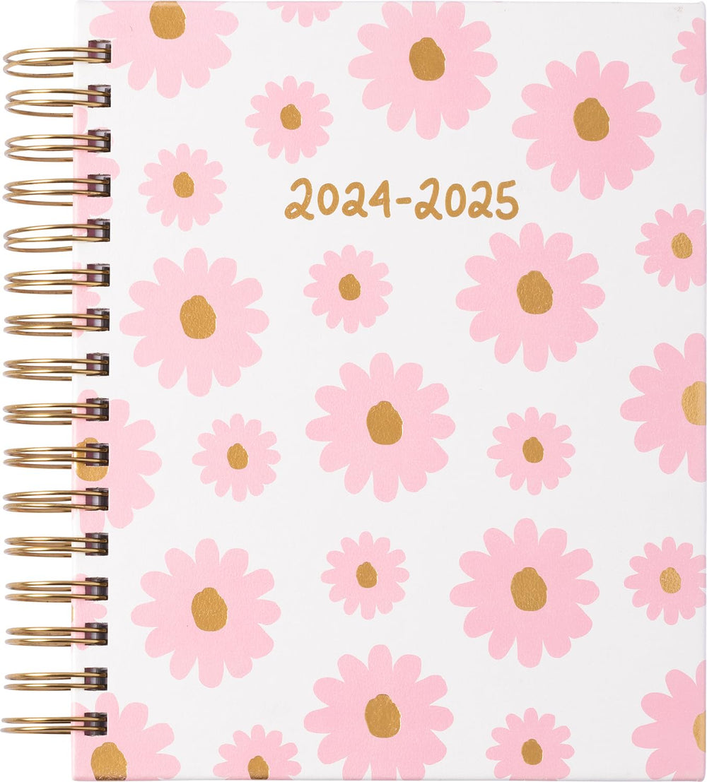 Eccolo 2024-2025 Spiral Fun Planner - Pink Fun Floral