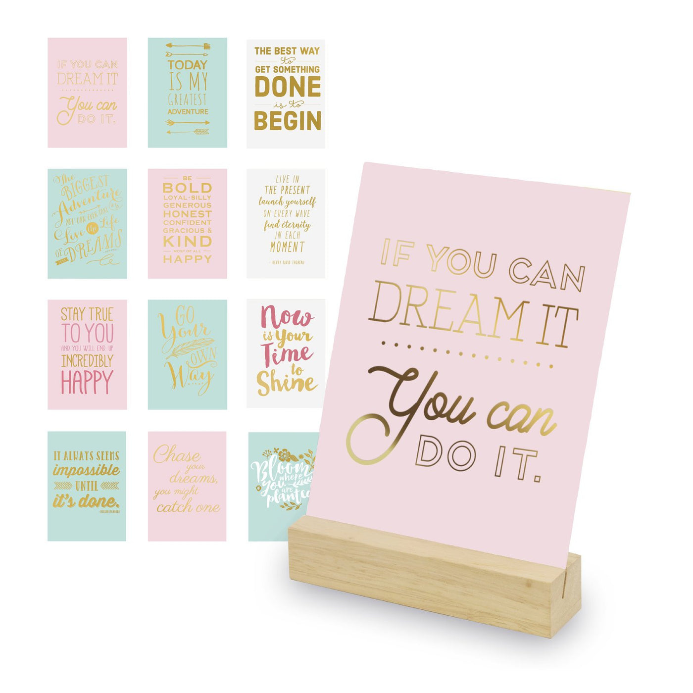 Eccolo Inspirational Cards with Desk Stand