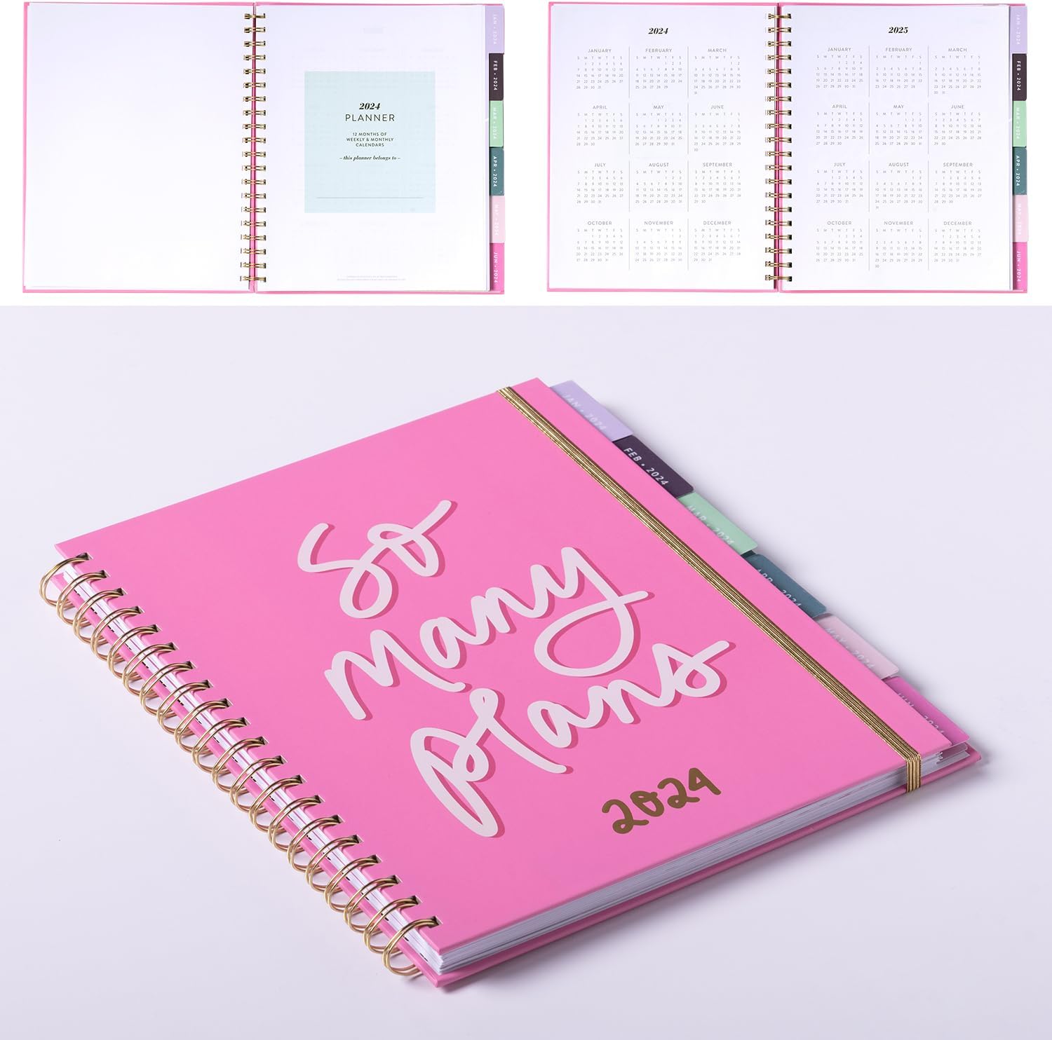 Eccolo 2024 So Many Plans Large Spiral Planner