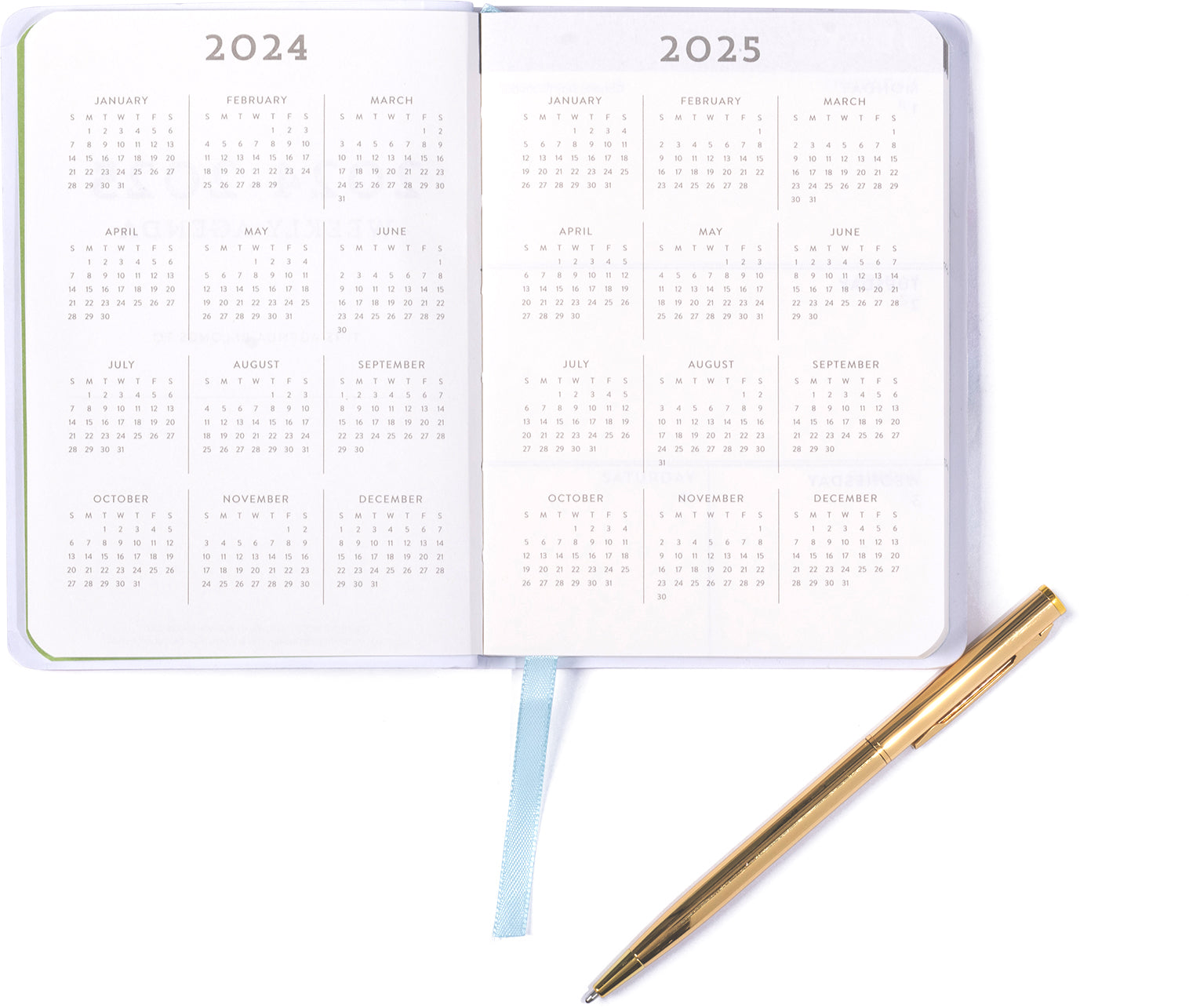 2024-2025 Floral Pocket Weekly Planner