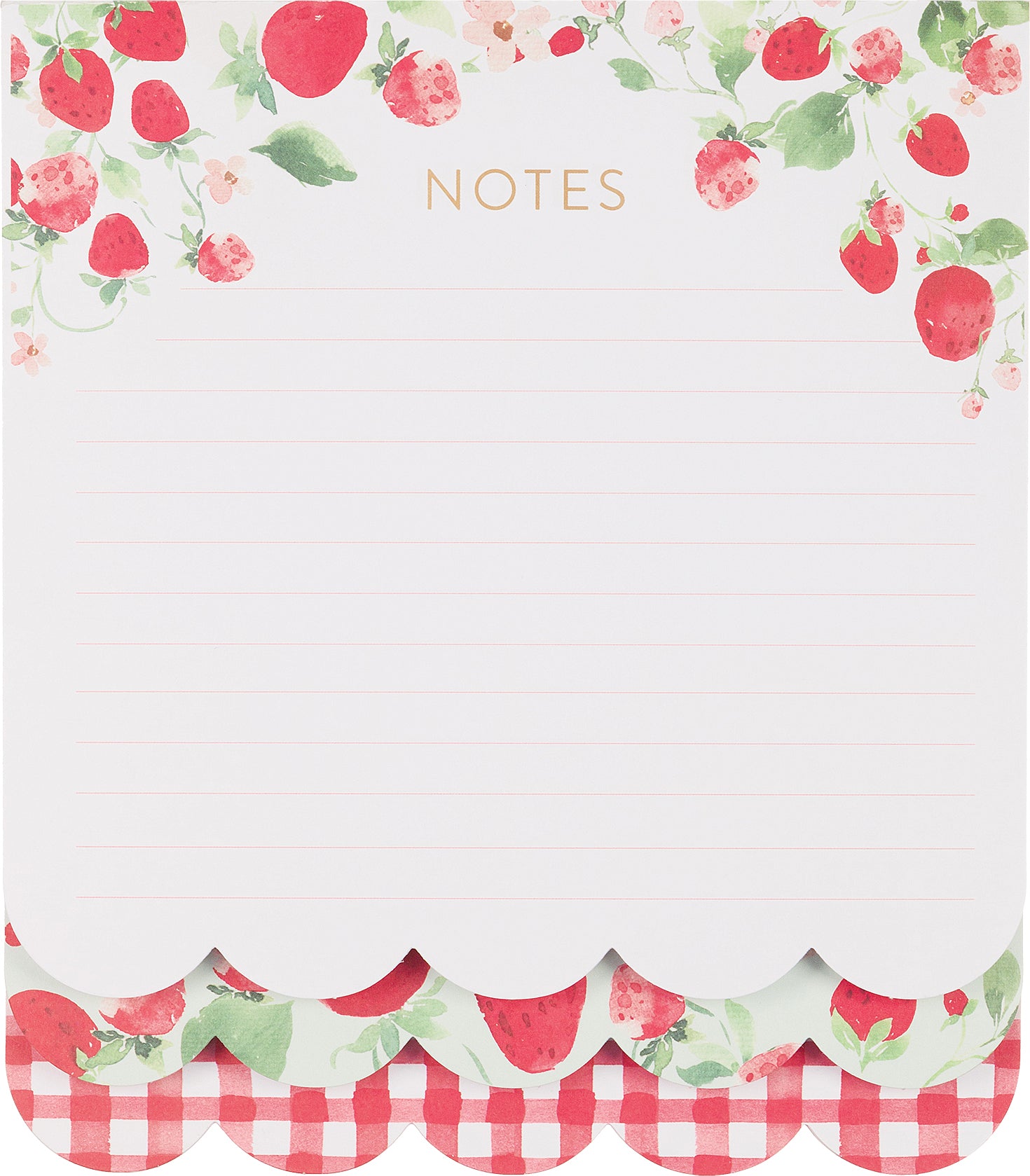 Layered Notepad Strawberry 6.5x7