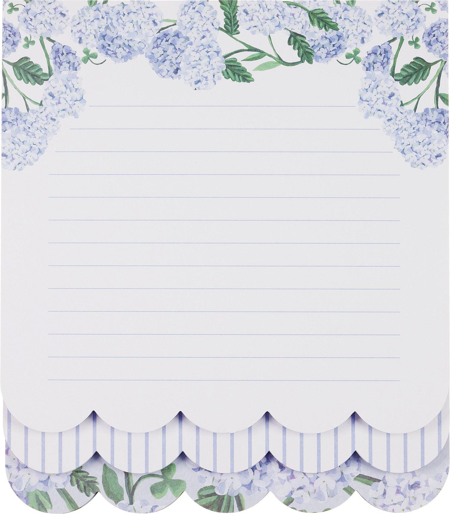 Thimble Press Layered Notepad Blue Hydrangea 6.5x7