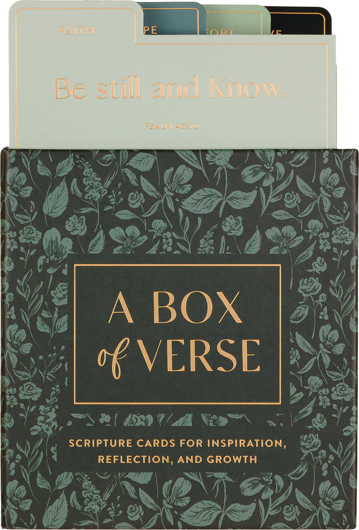 Box of Verse Prayer Cards Green Floral